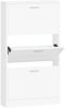 vidaXL Schuhschrank Weiß 59 x 17 x 108 cm Holzwerkstoff 342526 Bild 2