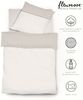 Fleuresse Mako Brokat Damast Bettwäsche 155x220 Lebensblume creme 488296-07 Bild 4