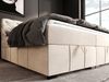 Boxspringbett Schlafzimmerbett GISEL 140x200cm Stoff Salvador Creme Bild 4