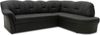 DOMO Collection Papenburg, Ecksofa mit Schlaffunktion, Kunstleder schwarz, 243 x 180 cm Bild 2