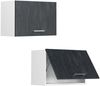 Hängeschrank R-Line Schwarz Beton 60 cm Flach Vicco Bild 5