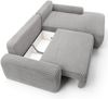 Selsey 'Alferia' Ecksofa mit Schlaffunktion, Breitcord-Bezug, greige, rechtsseitig, 82 x 264 x 162 cm Bild 4