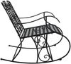 vidaXL Schaukelbank 2-Sitzer 113 cm Schwarz Stahl 318829 Bild 4