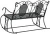 vidaXL Schaukelbank 2-Sitzer 113 cm Schwarz Stahl 318829 Bild 5