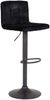 2er Set Barhocker Amanda II - Samtvelour Schwarz Bild 2
