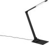 LED Schreibtischleuchte TRAVIS mit USB Ladefunktion, Schwarz, Höhe 71cm Bild 2