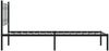 vidaXL Bettgestell mit Kopfteil Metall Schwarz 90x200 cm 376121 Bild 5