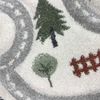 Carpetia Kinderteppich Runder Spielteppich mit Straßenmotiv Weich für Spielbereiche in creme, rund Bild 4