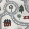 Carpetia Kinderteppich Runder Spielteppich mit Straßenmotiv Weich für Spielbereiche in creme, rund Bild 2