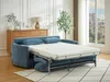 Vente-unique - BAGOMI Sofa Stoff Blau - B 97 cm x H 88 cm x L 199 cm Bild 2