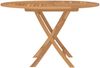 vidaXL Gartentisch Klappbar Ø 110x75 cm Massivholz Teak 362618 Bild 4
