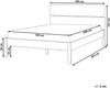 Bett mit Lattenrost BOISSET 180 x 200 cm Heller Holzfarbton Bild 2