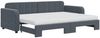 vidaXL Tagesbett Ausziehbar mit Matratzen Dunkelgrau 80x200 cm Samt 3196947 Bild 2