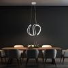 Pendelleuchte Deckenlampe, grau weiß, LED dimmbar, B 35 cm Bild 4