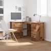 vidaXL Eckschreibtisch Altholz-Optik 145x100x76 cm Holzwerkstoff 855962 Bild 3