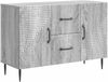 vidaXL Sideboard Graues Sonoma 89 x 34,5 x 60 cm Holzwerkstoff 894891 Bild 2