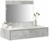 vidaXL Schminktisch mit Schubladen Grau 83 x 40 x 70 cm Holzwerkstoff 865202 Bild 3