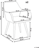 Esszimmerstuhl 2er Set TIRANO Kunstleinen Hellblau Bild 2