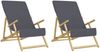 vidaXL Strandtücher 2 Stk. Anthrazit 60x135 cm Stoff 400 GSM 362673 Bild 4