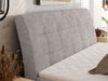 Boxspringbett DAGOS 200 x 200 cm mit Kopfteil, Lattenrost und Stauraum – Doppelbett mit Matratze & Topper Visco , stabile Konstruktion, Bettkasten, modernes Design - Hellgrau Schenille glatt - H3 Bild 3