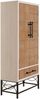 Hochschrank HWC-N30, Schrank Bücherschrank Wohnzimmerschrank mit Türen und Schublade, Massiv-Holz MDF, 167x72x41cm Bild 5