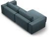 Micadoni Ecksofa Victor 3-Sitzer Links Samt Grau Bild 4