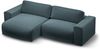 Micadoni Ecksofa Victor 3-Sitzer Links Samt Grau Bild 3