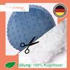 Dr. Berger Leseknochen Minky Petrolblau 40 x 18 cm Bild 5