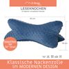 Dr. Berger Leseknochen Minky Petrolblau 40 x 18 cm Bild 2