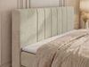 Boxspringbett INERO KING DUO mit Stauraum, Doppelbett 140x200, Bett mit Multipocket-Matratze H3 und Topper Visco, modernes Boxspringbett, hohe Kopfteil - Beige Velvet Bild 5