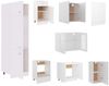 vidaXL 8-tlg. Küchenzeile Lyon Weiß Holzwerkstoff 3067639 Bild 5