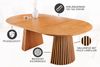 riess-ambiente Esstisch VALHALLA WOOD 120-160-200cm natur · Küchentisch aus Eichen-Massivholz (Einzelartikel, 1-St), mit stabilem Säulenfuß & Einlegeplatten · rund oder oval · 8 Personen Bild 3