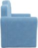 vidaXL Kinder-Schlafsofa 2-Sitzer Blau Weicher Plüsch 357062 Bild 5