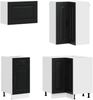 vidaXL Kücheneinheit KALMAR 8 pcs Schwarz Holzwerkstoff 3438382 Bild 4