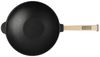 Wok Bratpfanne Ø24 cm 2,2 L aus Gusseisen mit Holzgriff Glasdeckel Asia Wokpfanne Induktion Bild 5