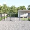 vidaXL Maschen-Gartentor Anthrazit 500x125 cm Verzinkter Stahl 154549 Bild 3