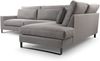 AX LIVING Ecksofa grau Castellio 314 cm – Wohnlandschaft L Form R Bild 4