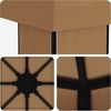 vidaXL Pavillon 4 x 3 m Beige Polyester und Stahl 190 gsm 900373 Bild 5