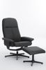 Relaxsessel mit Hocker HWP58-SCH schwarz Bild 2