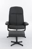 Relaxsessel mit Hocker HWP58-SCH schwarz Bild 3
