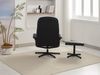 Relaxsessel mit Hocker HWP58-SCH schwarz Bild 5