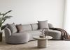 Couchtisch >Nagano< rund, in grau-beige, MDF - 40x80cm (HxD) Bild 4