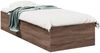 vidaXL Bettgestell ohne Matratze Braun Eiche 75x190 cm Holzwerkstoff 841992 Bild 2