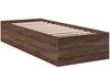 vidaXL Bettgestell ohne Matratze Braun Eiche 75x190 cm Holzwerkstoff 841992 Bild 3