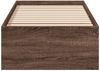 vidaXL Bettgestell ohne Matratze Braun Eiche 75x190 cm Holzwerkstoff 841992 Bild 4