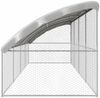 vidaXL Hundekäfig 4 pcs Silber 8 x 2 x 2 m Verzinkter Stahl 3368330 Bild 5