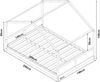 Hausbett Simo 140x200cm Kiefernholz Weiß [en. casa] Bild 3
