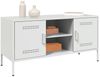 vidaXL TV-Schrank Weiß 100,5x39x50,5 cm Stahl 842993 Bild 4