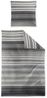 Irisette Wave-J Mako-Satin Bettwäsche 135x200 Streifen grau beige 8651-11 Bild 2