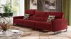 Sofanella 3-Sitzer MARA Stoffsofa XXL Couch in Hellbraun S: 240 Breite x 101 Tiefe Bild 3